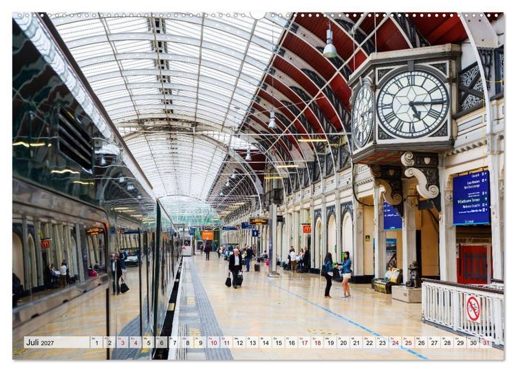 Produktbild: Bahnh&ouml;fe in Europa (hochwertiger Premium Wandkalender 2027 DIN A2 quer), Kunstdruck in Hochglanz