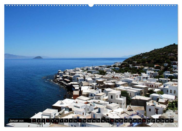 Produktbild: Griechische Inseln (hochwertiger Premium Wandkalender 2026 DIN A2 quer), Kunstdruck in Hochglanz