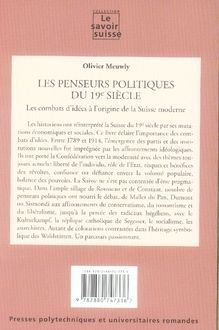 Produktbild: Penseurs politiques du 19e siecle