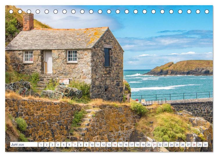 Produktbild: Cornwall Impressionen (Tischkalender 2026 DIN A5 quer), CALVENDO Monatskalender