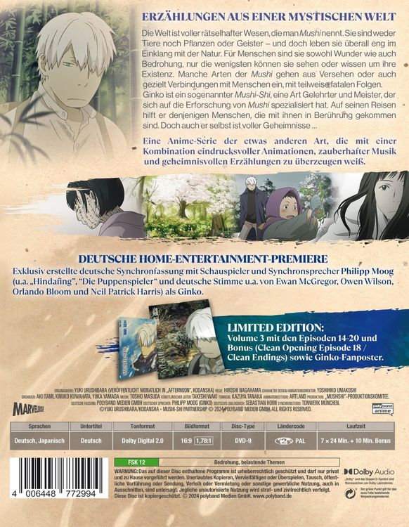Produktbild: Mushi-Shi - Volume 3 LTD. - Mit Fanposter