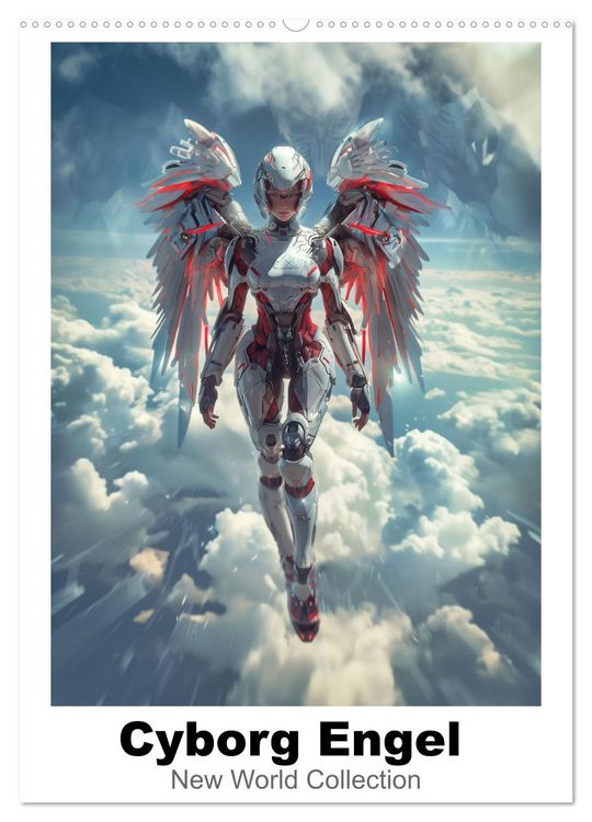 Produktbild: Cyborg Engel (Wandkalender 2026 DIN A2 hoch), CALVENDO Monatskalender