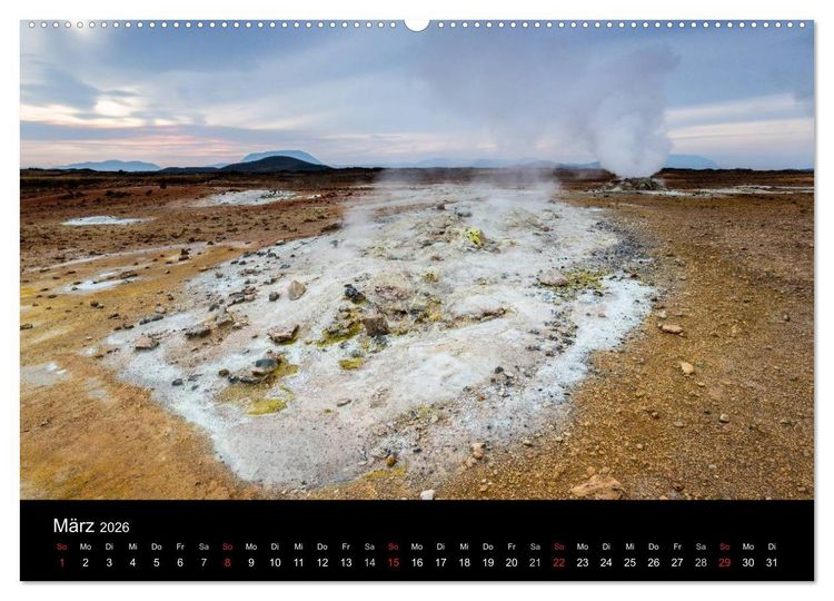 Produktbild: Island - einzigartige Landschaften (hochwertiger Premium Wandkalender 2026 DIN A2 quer), Kunstdruck in Hochglanz