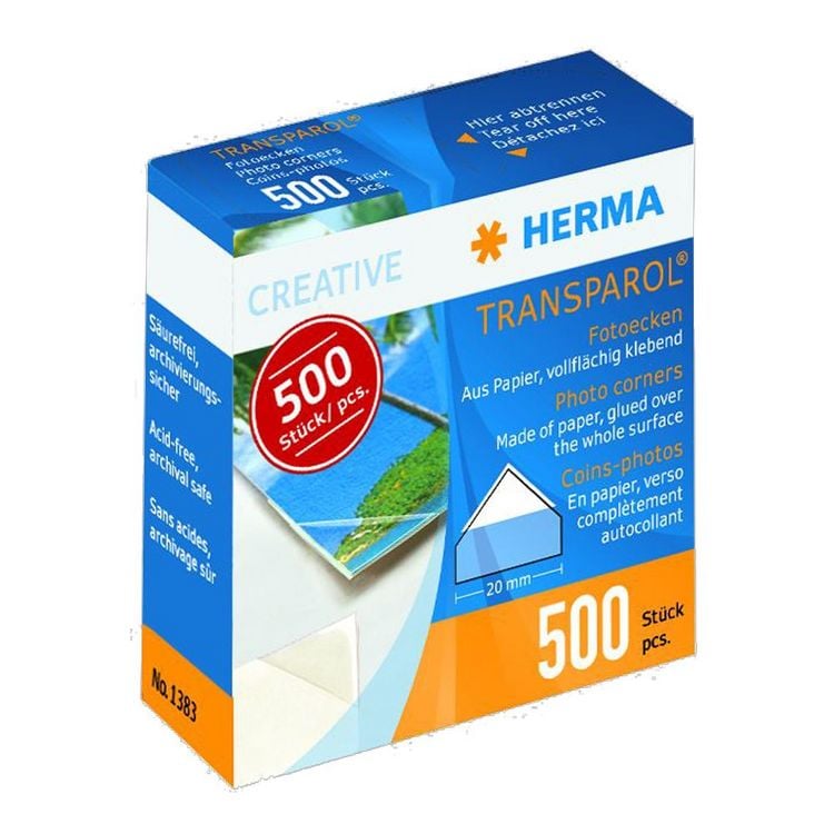 Produktbild: HERMA Fotoecken transparent 20x20mm 500 St&uuml;ck
