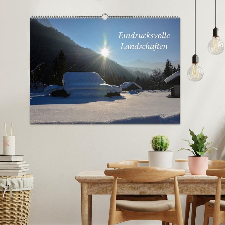 Produktbild: Eindrucksvolle Landschaften (Wandkalender 2026 DIN A2 quer), CALVENDO Monatskalender