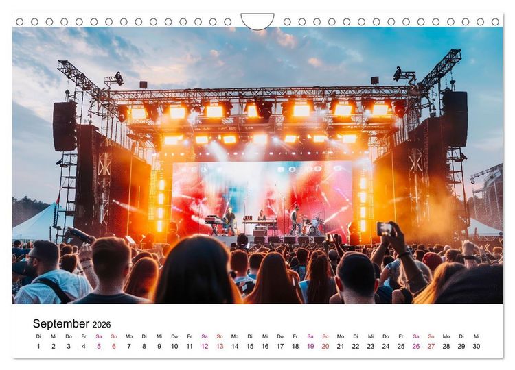Produktbild: Festival Time (Wandkalender 2026 DIN A4 quer), CALVENDO Monatskalender