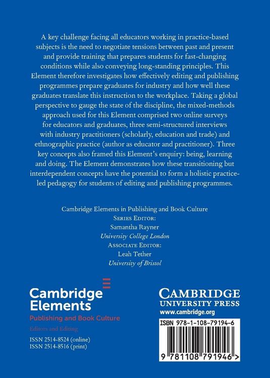 Produktbild: Teaching Publishing and Editorial Practice