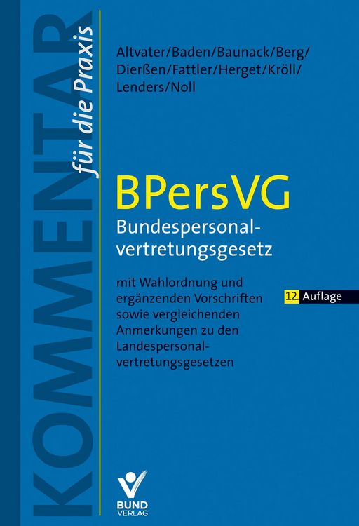 Produktbild: BPersVG - Bundespersonalvertretungsgesetz