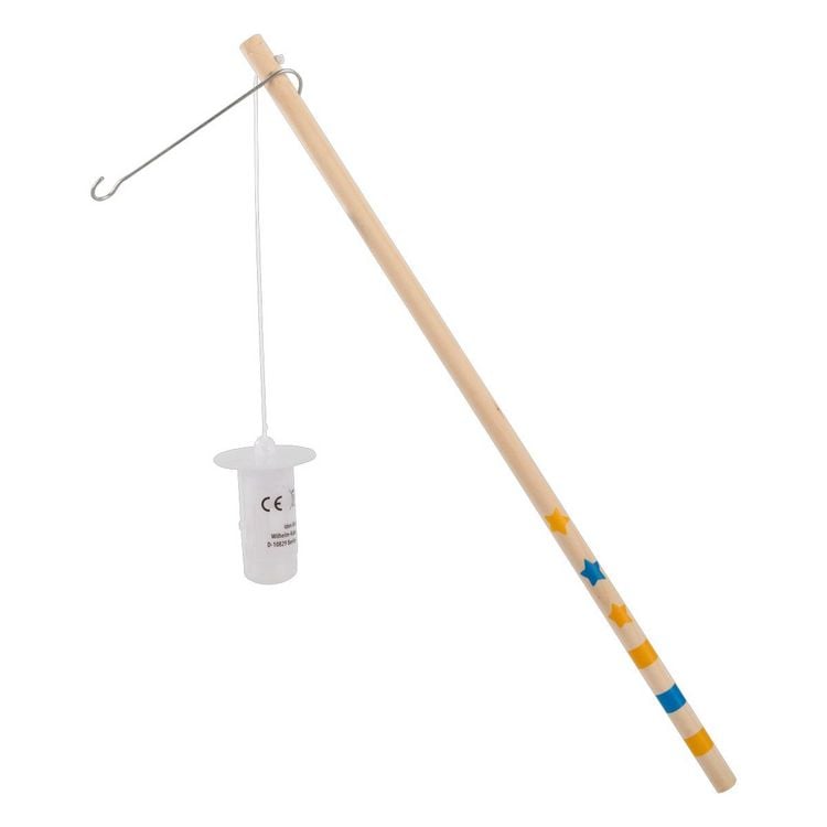 Produktbild: Idena Laternenstab Holz mit LED 30cm inkl. Batterien 2xLR44