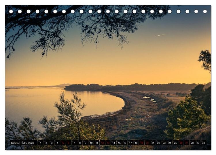Produktbild: R&ecirc;veries en M&eacute;diterran&eacute;e (Calendrier de bureau 2026 DIN A5 vertical), CALVENDO calendrier mensuel