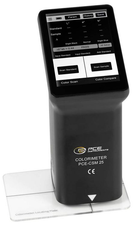Produktbild: PCE Instruments Farbmessger&auml;t PCE-CSM 25 |D/8&deg; Messgeometrie mit SCI |15 Farbr&auml;ume &ndash; CIE Lab, Luv, LCh, Yxy und weitere