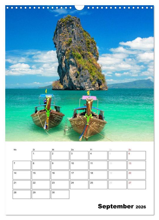 Produktbild: THAILAND - Mein Urlaubsplaner (Wandkalender 2026 DIN A3 hoch), CALVENDO Monatskalender