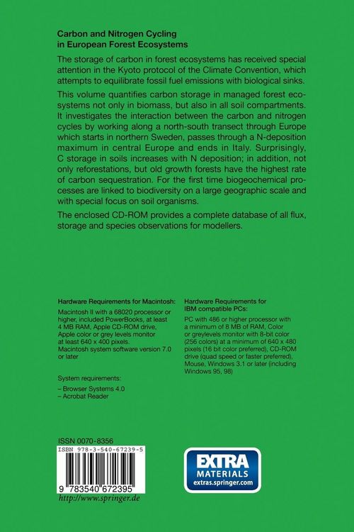Produktbild: Carbon and Nitrogen Cycling in European Forest Ecosystems