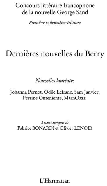 Produktbild: Dernieres nouvelles du berry
