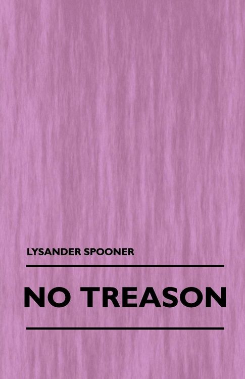 Produktbild: No Treason (Volume 1)