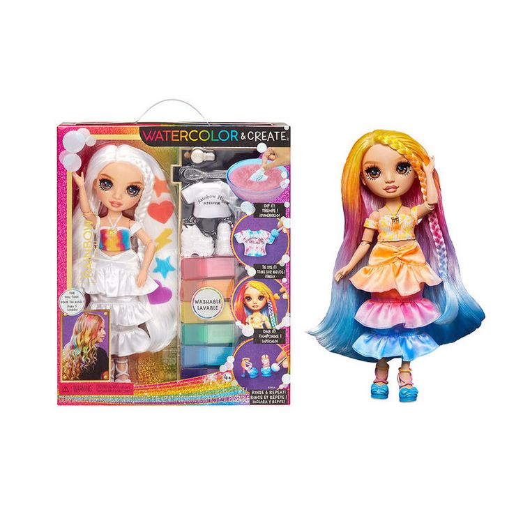 Produktbild: Rainbow High WaterColor & Create NEW Theme Dolls- brown eyes
