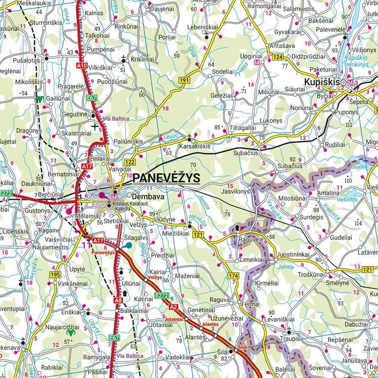 Produktbild: Freytag & berndt Stra&szlig;enkarte Baltikum 1:400.000