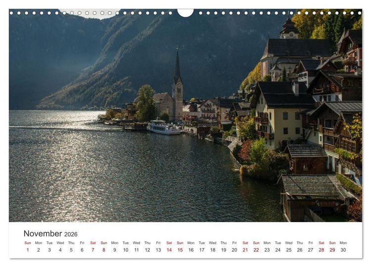 Produktbild: Hallstatt The pearl of Austria (Wall Calendar 2026 DIN A3 landscape), CALVENDO 12 Month Wall Calendar