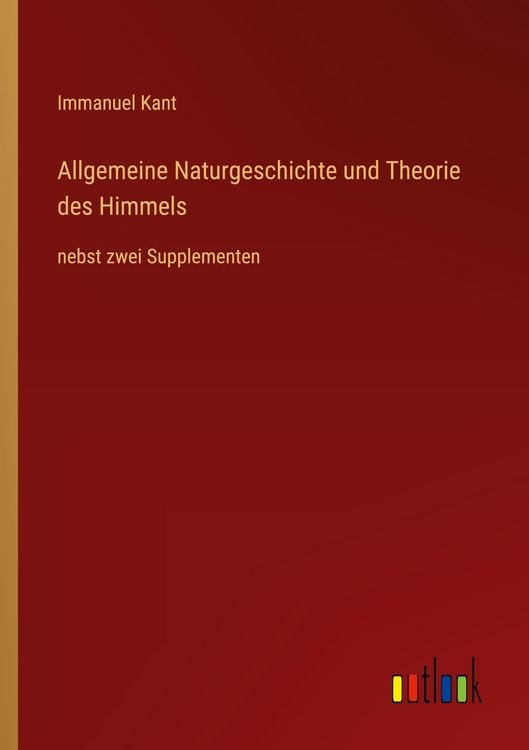 Produktbild: Allgemeine Naturgeschichte und Theorie des Himmels
