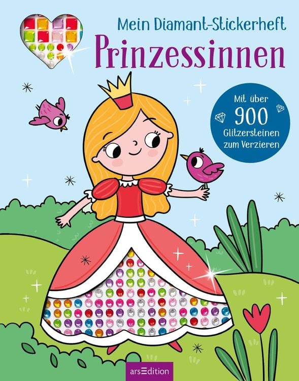 Produktbild: Mein Diamant-Stickerheft &ndash; Prinzessinnen