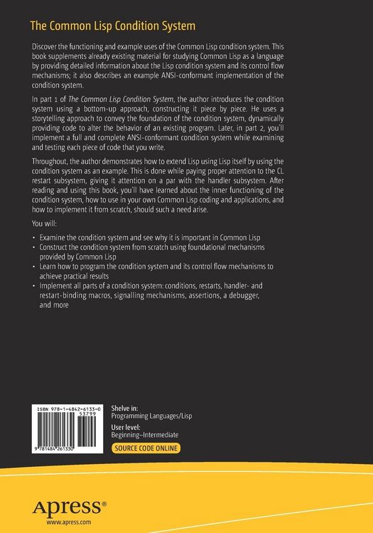 Produktbild: The Common Lisp Condition System
