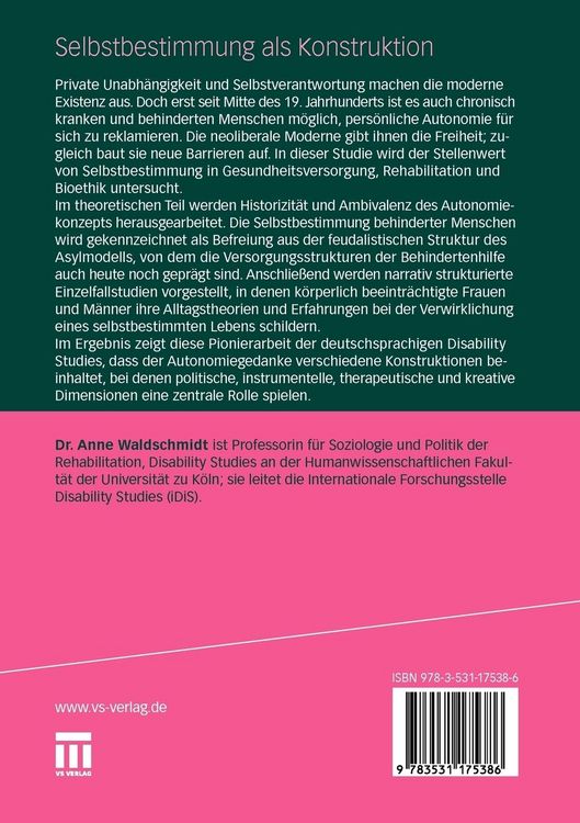 Produktbild: Selbstbestimmung als Konstruktion