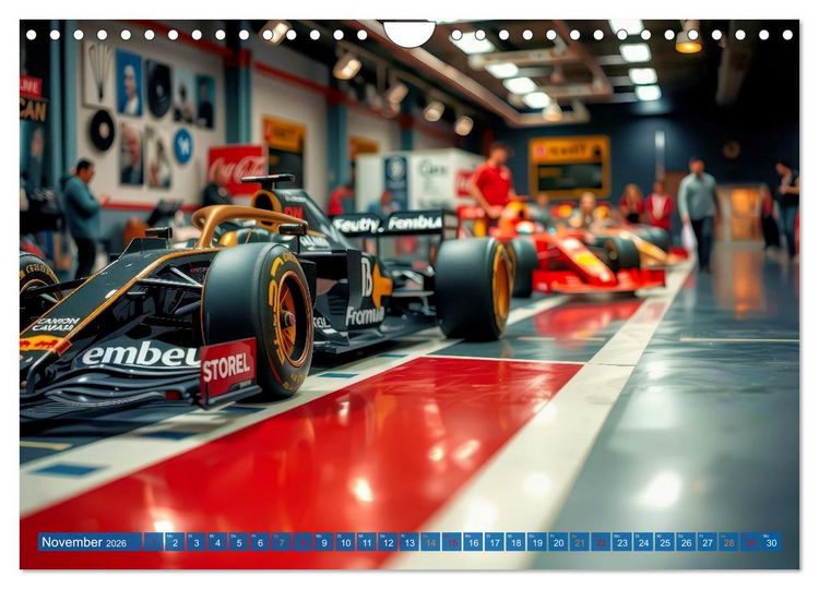 Produktbild: Formel 1 Boxenstopp (Wandkalender 2026 DIN A4 quer), CALVENDO Monatskalender
