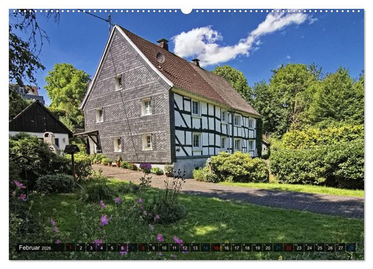 Produktbild: Stadtansichten N&uuml;mbrecht - Der Kurort im Oberbergischen Kreis (hochwertiger Premium Wandkalender 2026 DIN A2 quer), Kunstdruck in Hochglanz