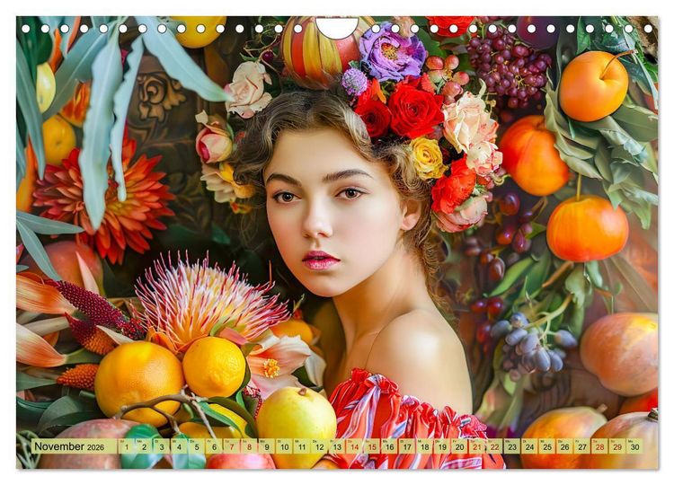 Produktbild: Obstk&ouml;nigin - Fruchtig, floral und voller Sch&ouml;nheit (Wandkalender 2026 DIN A4 quer), CALVENDO Monatskalender