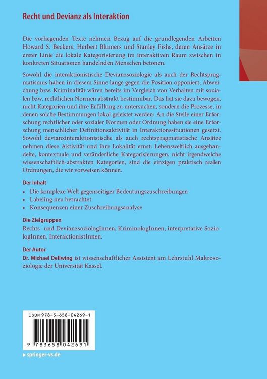 Produktbild: Recht und Devianz als Interaktion