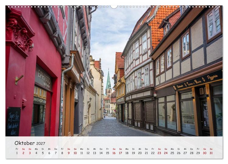 Produktbild: Quedlinburg - Die historische Altstadt (Wandkalender 2027 DIN A2 quer), CALVENDO Monatskalender