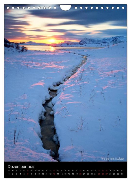 Produktbild: Northern Norway (Wandkalender 2026 DIN A4 hoch), CALVENDO Monatskalender