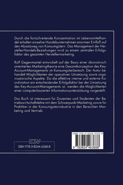 Produktbild: Key-Account-Management in der Konsumg&uuml;terindustrie