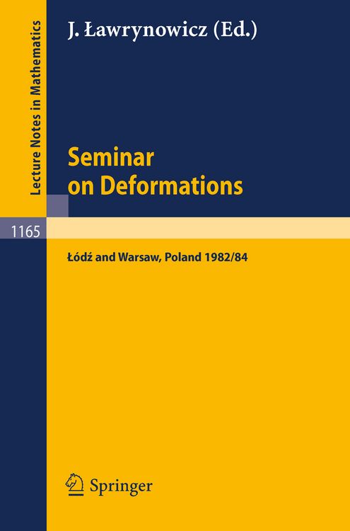 Produktbild: Seminar on Deformations