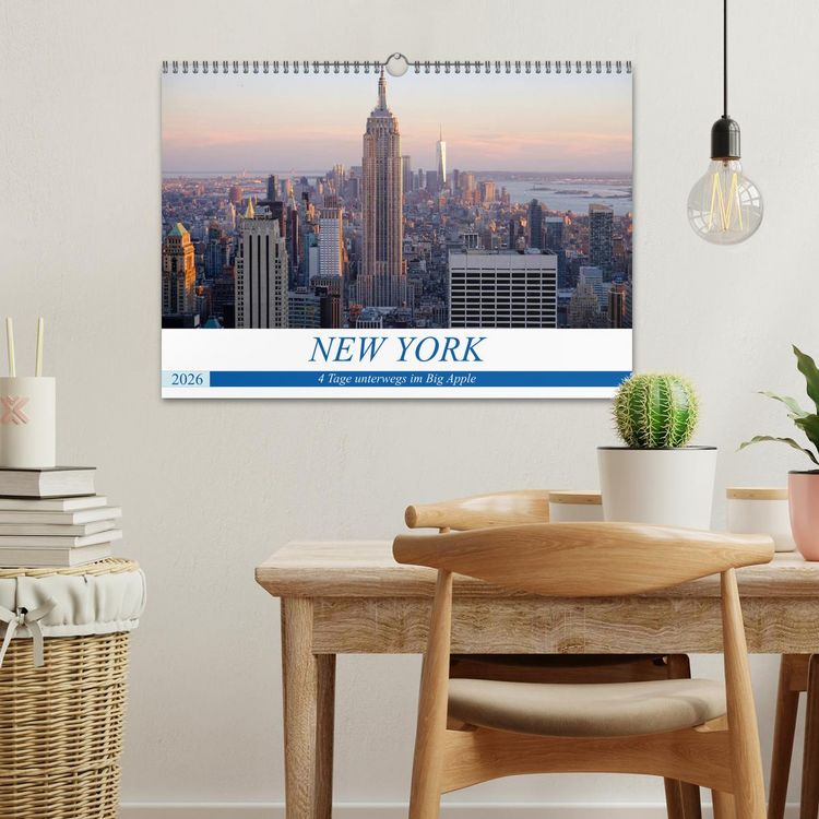 Produktbild: New York - 4 Tage unterwegs im Big Apple (Wandkalender 2026 DIN A3 quer), CALVENDO Monatskalender