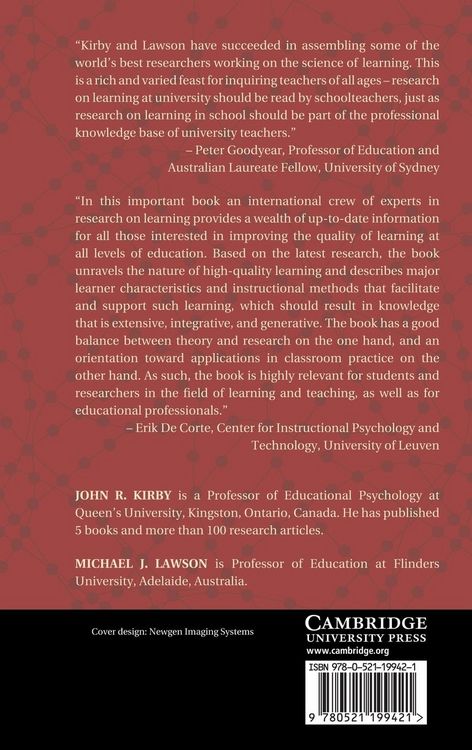 Produktbild: Enhancing the Quality of Learning