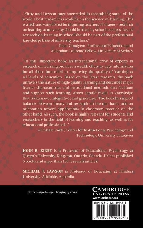 Produktbild: Enhancing the Quality of Learning