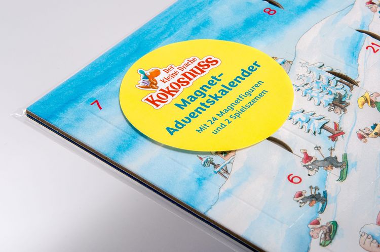Produktbild: Der kleine Drache Kokosnuss - Magnet-Adventskalender mit 24 verschiedenen Magnet-Motiven