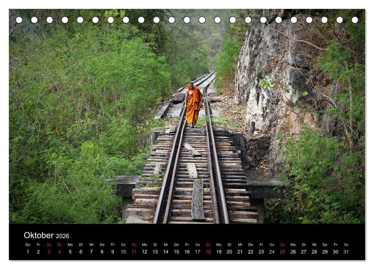 Produktbild: Tropenparadies Thailand 2026 (Tischkalender 2026 DIN A5 quer), CALVENDO Monatskalender
