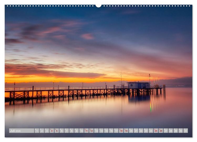 Produktbild: Bodensee-Stimmungen (hochwertiger Premium Wandkalender 2026 DIN A2 quer), Kunstdruck in Hochglanz