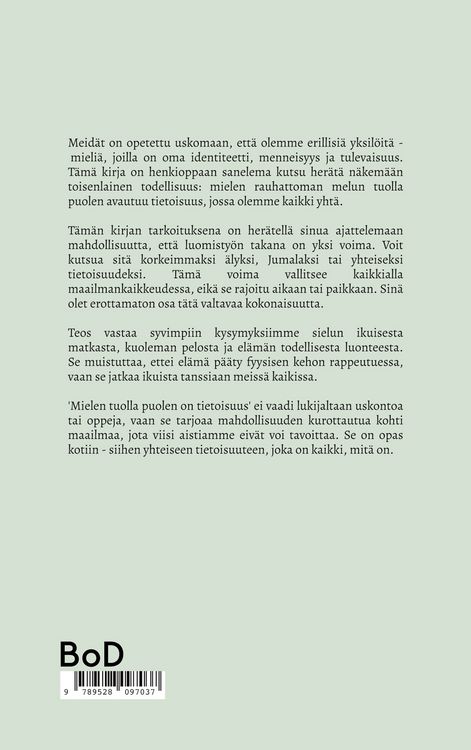 Produktbild: Mielen tuolla puolen on tietoisuus