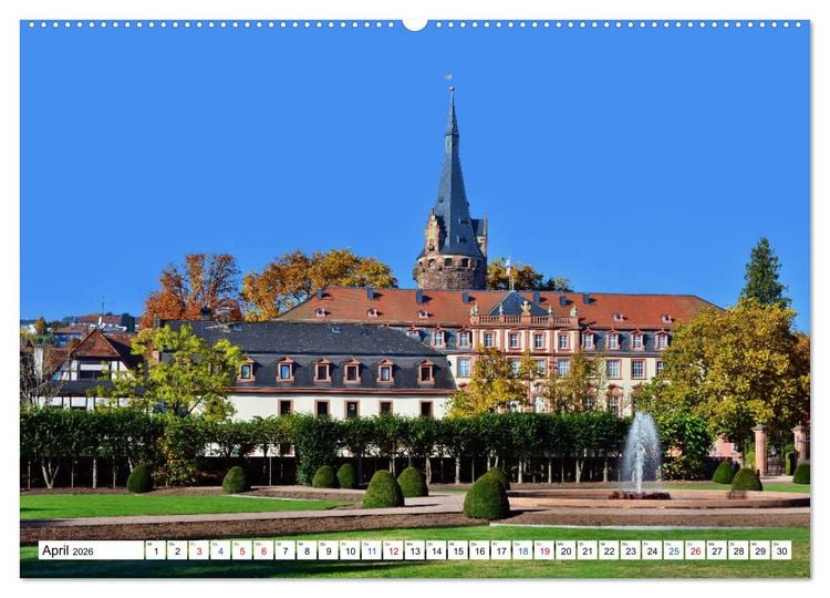 Produktbild: Erbach - Die Odenw&auml;lder Residenzstadt (Wandkalender 2026 DIN A2 quer), CALVENDO Monatskalender