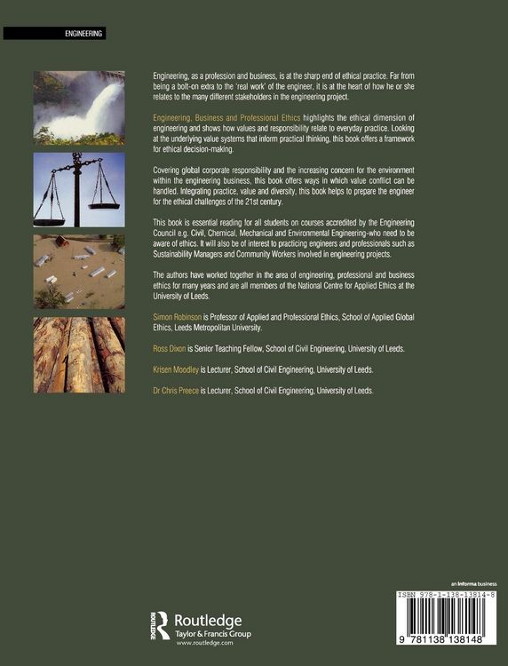 Produktbild: Engineering, Business & Professional Ethics