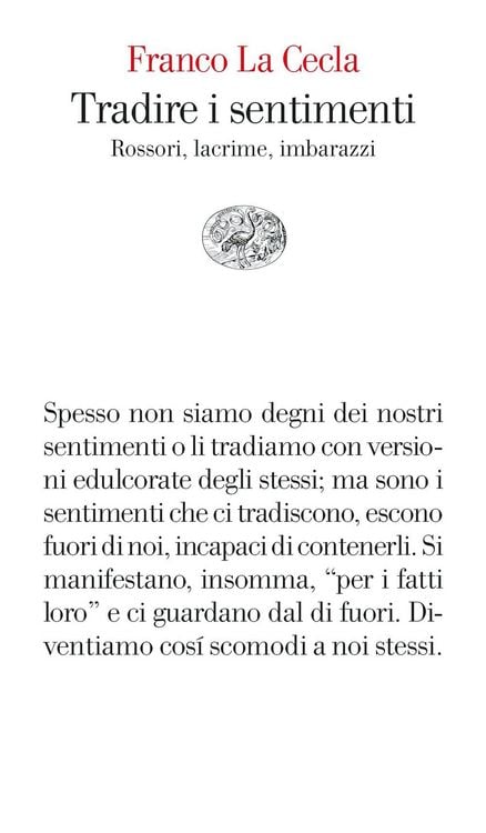 Produktbild: Tradire i sentimenti. Rossori, lacrime, imbarazzi