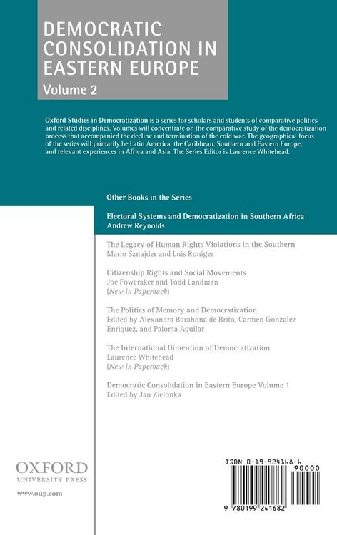 Produktbild: Democratic Consolidation in Eastern Europe