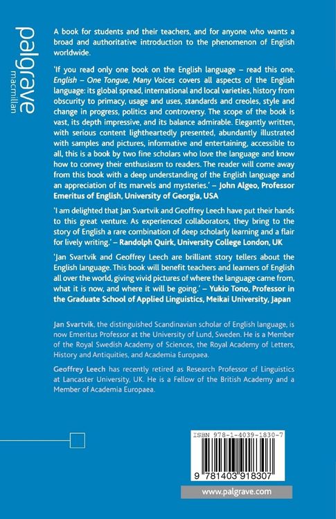 Produktbild: English &ndash; One Tongue, Many Voices