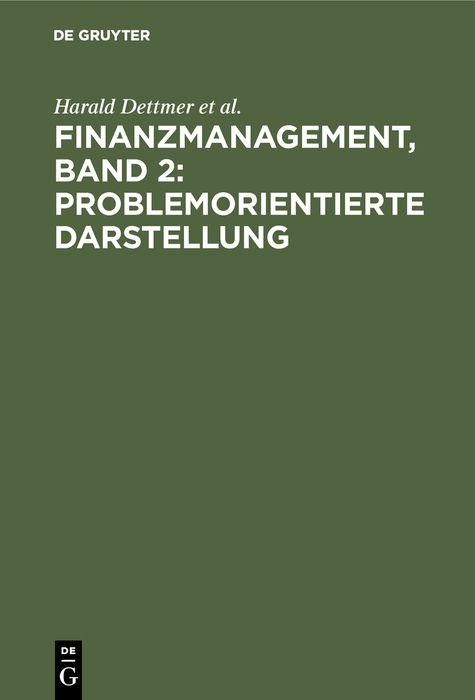 Produktbild: Finanzmanagement, Band 2: Problemorientierte Darstellung
