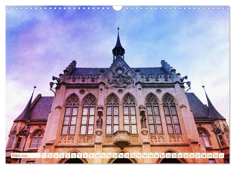 Produktbild: ERFURT obercool (Wandkalender 2026 DIN A3 quer), CALVENDO Monatskalender