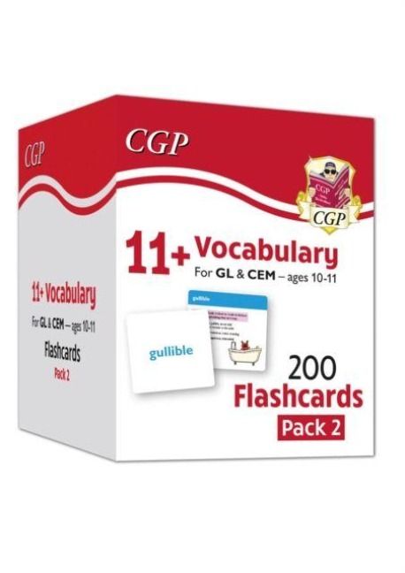 Produktbild: 11+ Vocabulary Flashcards for Ages 10-11 - Pack 2