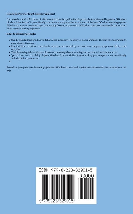 Produktbild: Windows 11 Manual For Seniors